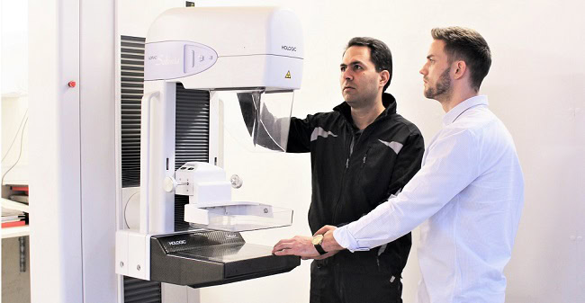 DirectMed Imaging mammography machine inspection.